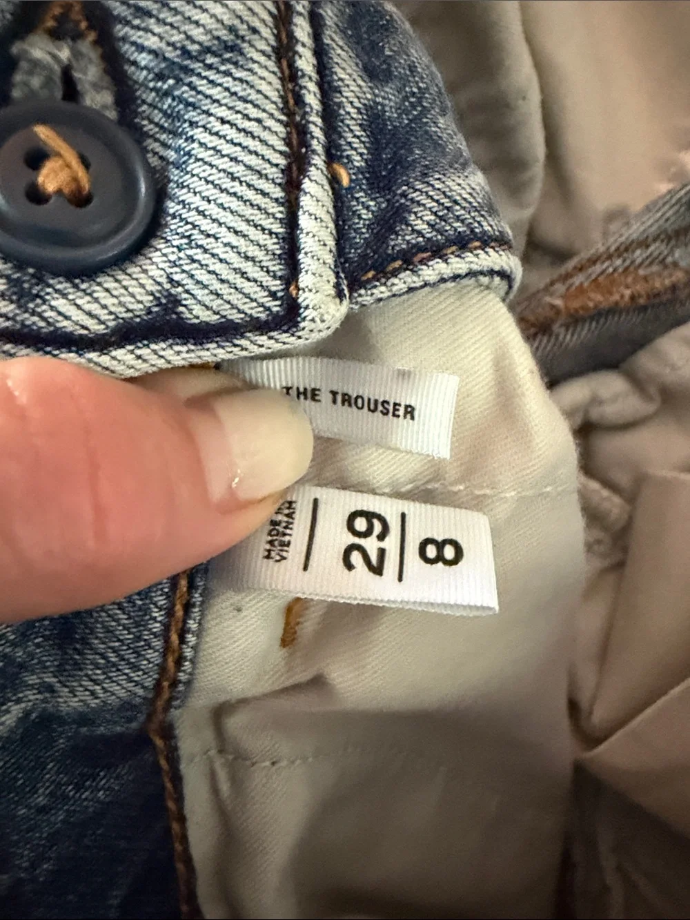 LOFT The trouser jeans size 29/ 8 Vintage Mid wash B159